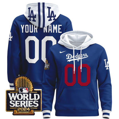 Dodgers 2024 World Series Custom Pullover Hoodie - All Stitched