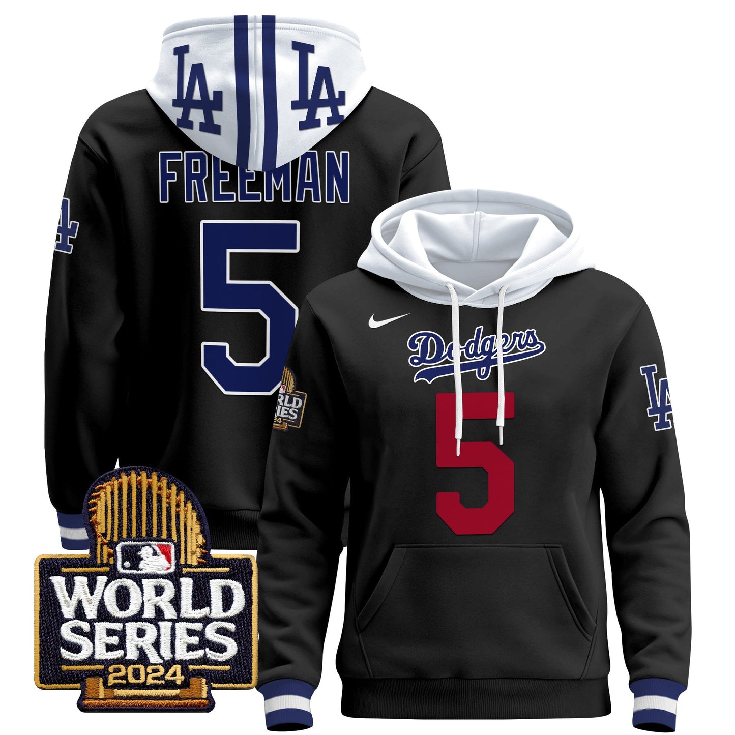 Dodgers 2024 World Series Pullover Hoodie - All Stitched
