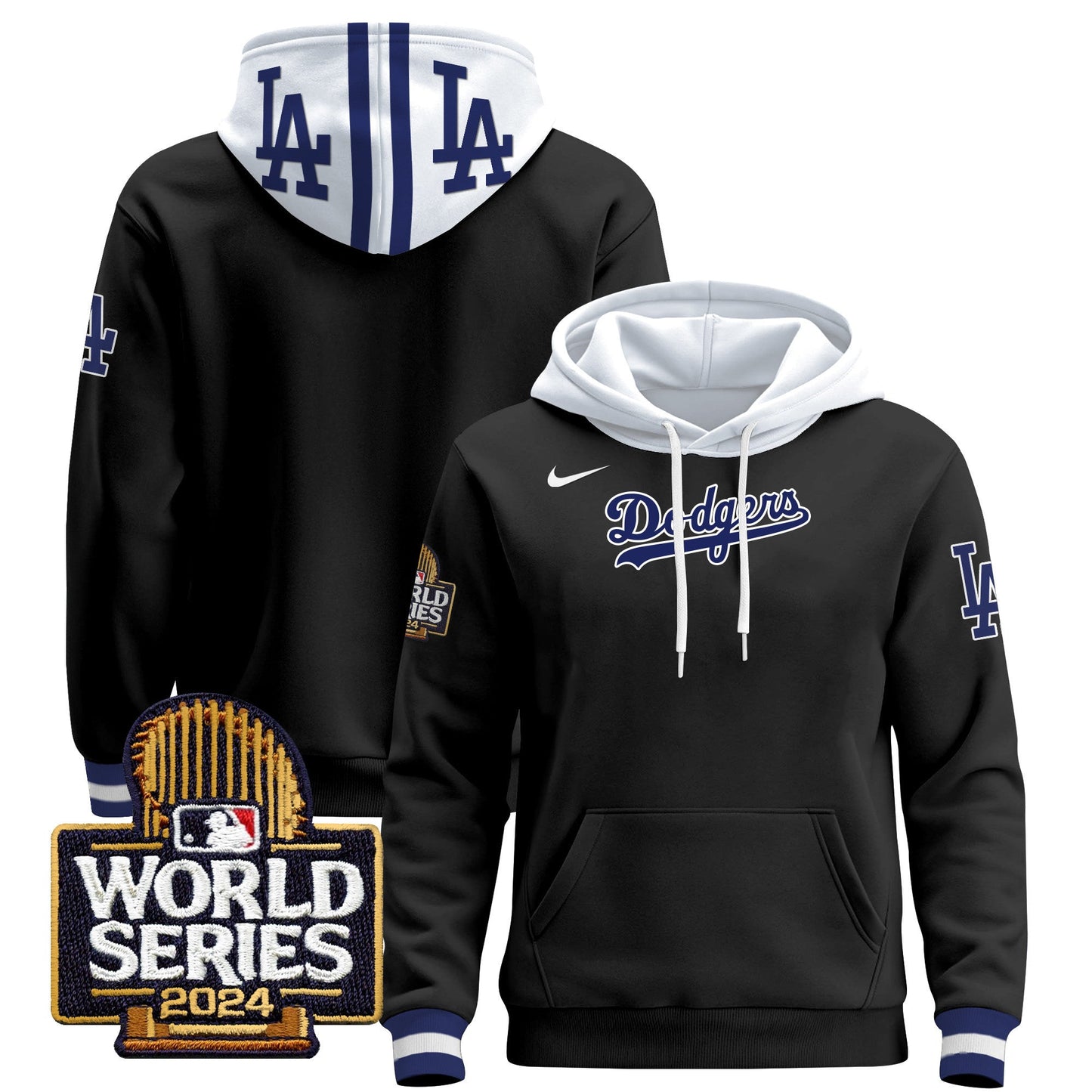 Dodgers 2024 World Series Pullover Hoodie - All Stitched