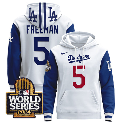 Dodgers 2024 World Series Pullover Hoodie - All Stitched