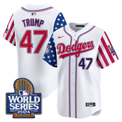 Dodgers American Style 2024 World Series Vapor Premier Limited Jersey - All Stitched