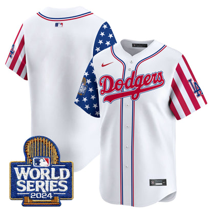 Dodgers American Style 2024 World Series Vapor Premier Limited Jersey - All Stitched