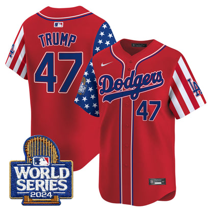 Dodgers American Style 2024 World Series Vapor Premier Limited Jersey - All Stitched