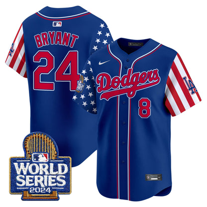 Dodgers American Style 2024 World Series Vapor Premier Limited Jersey - All Stitched