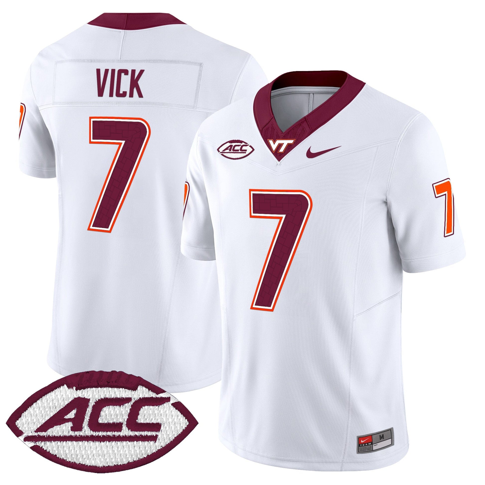 Men's Virginia Tech Hokies 2025 Vapor Limited Jersey - All Stitched