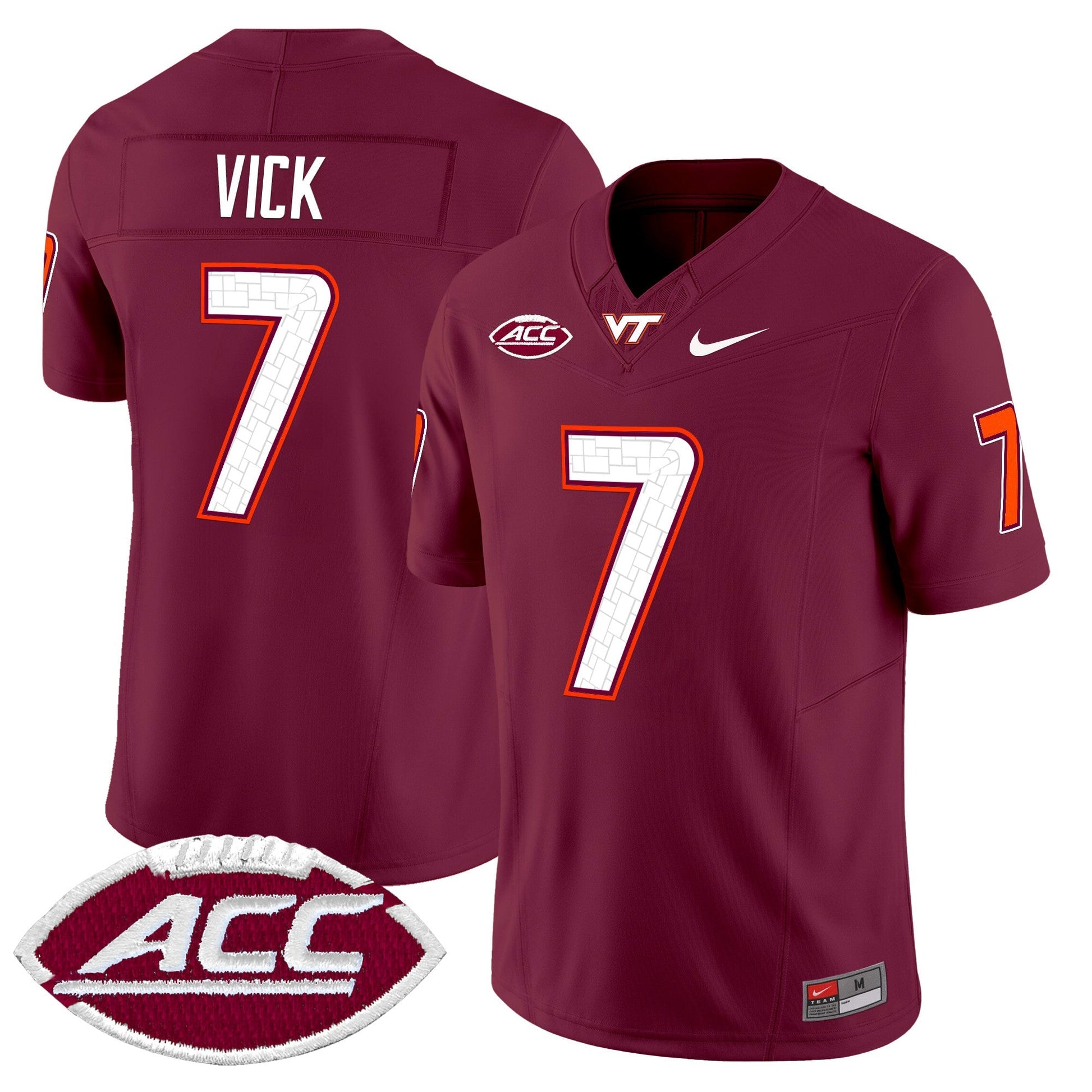 Men's Virginia Tech Hokies 2025 Vapor Limited Jersey - All Stitched
