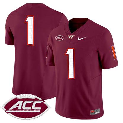 Men's Virginia Tech Hokies 2025 Vapor Limited Jersey - All Stitched