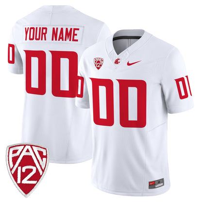 Washington State Cougars 2025 Vapor Limited Custom Jersey - All Stitched