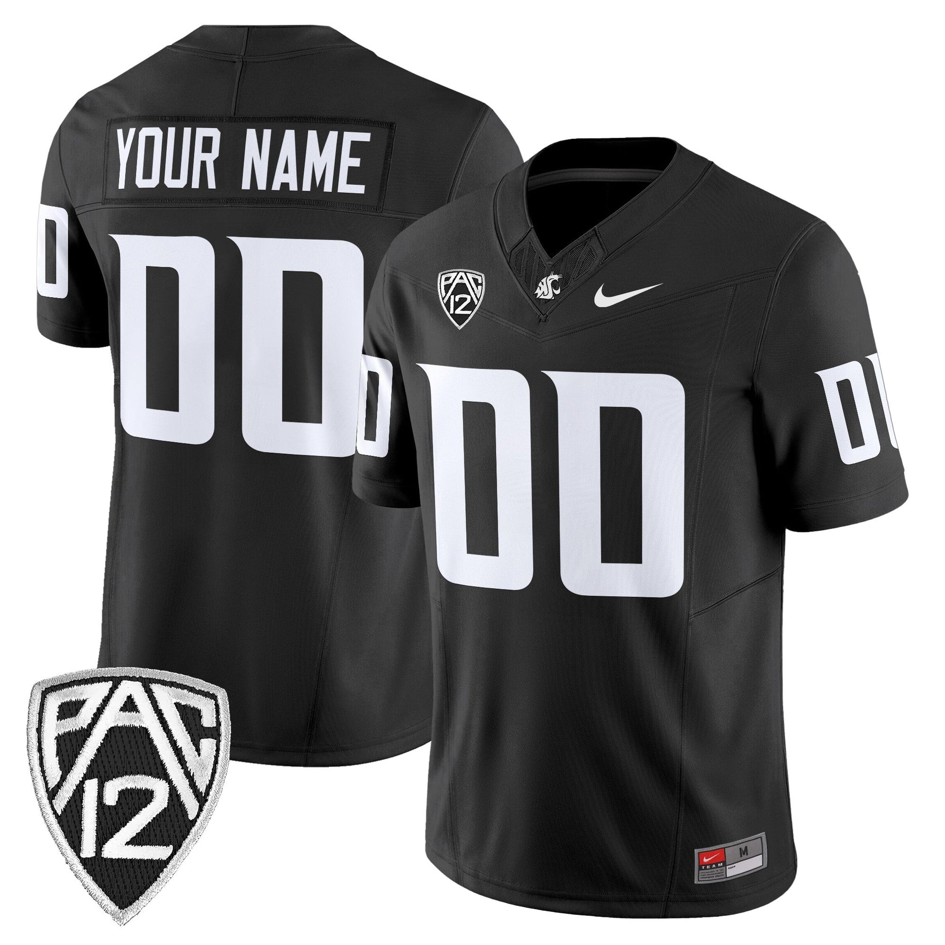 Washington State Cougars 2025 Vapor Limited Custom Jersey - All Stitched