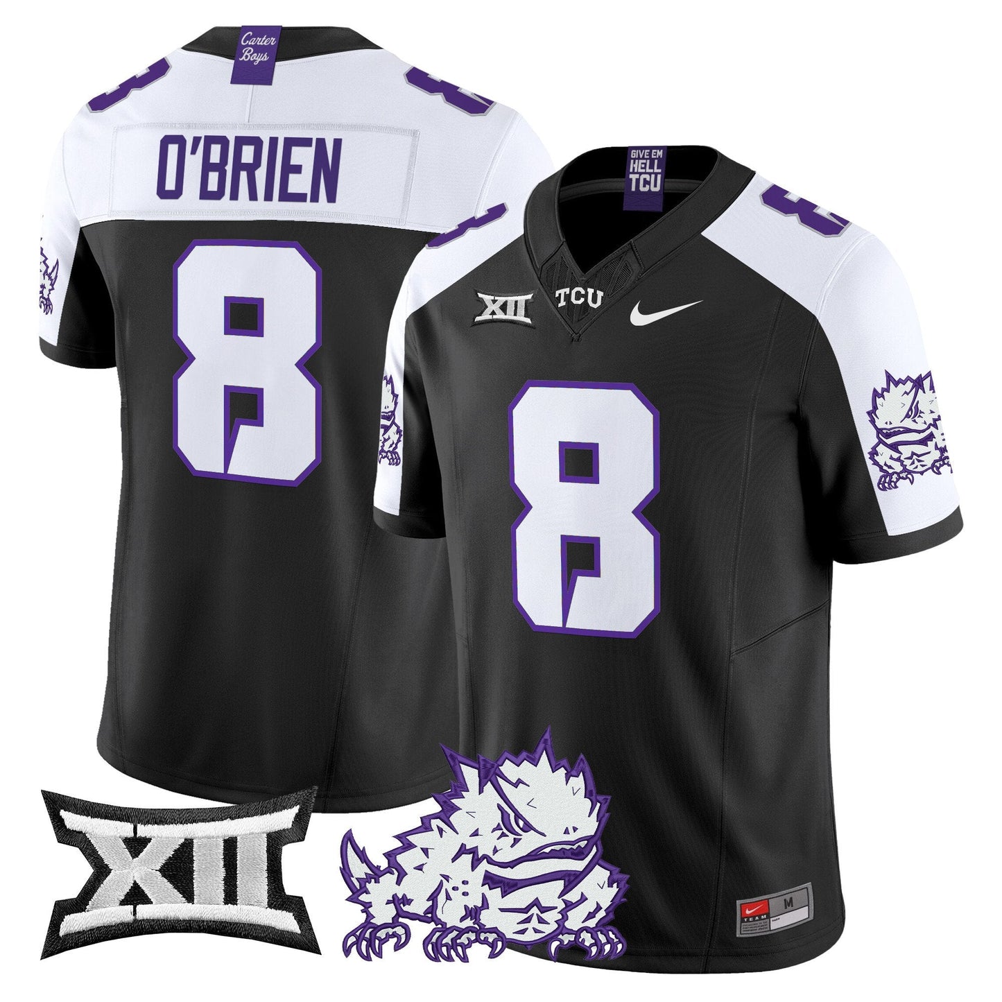 Men's TCU Horned Frogs 2025 Vapor Limited Jersey - All stitched