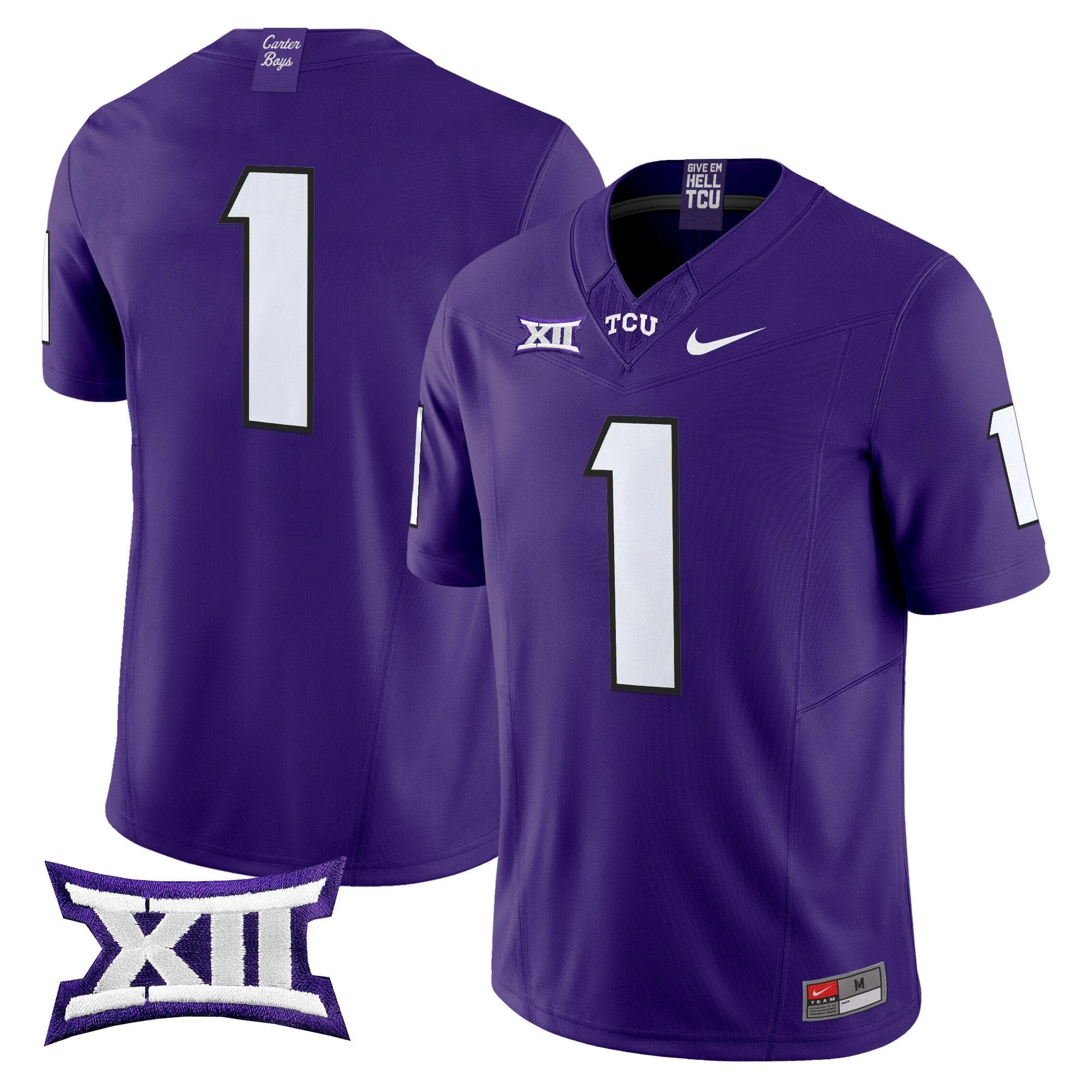 Men's TCU Horned Frogs 2025 Vapor Limited Jersey - All stitched