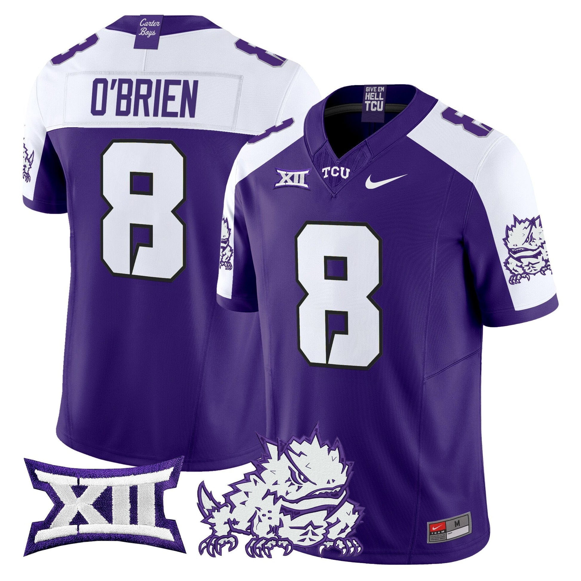 Men's TCU Horned Frogs 2025 Vapor Limited Jersey - All stitched