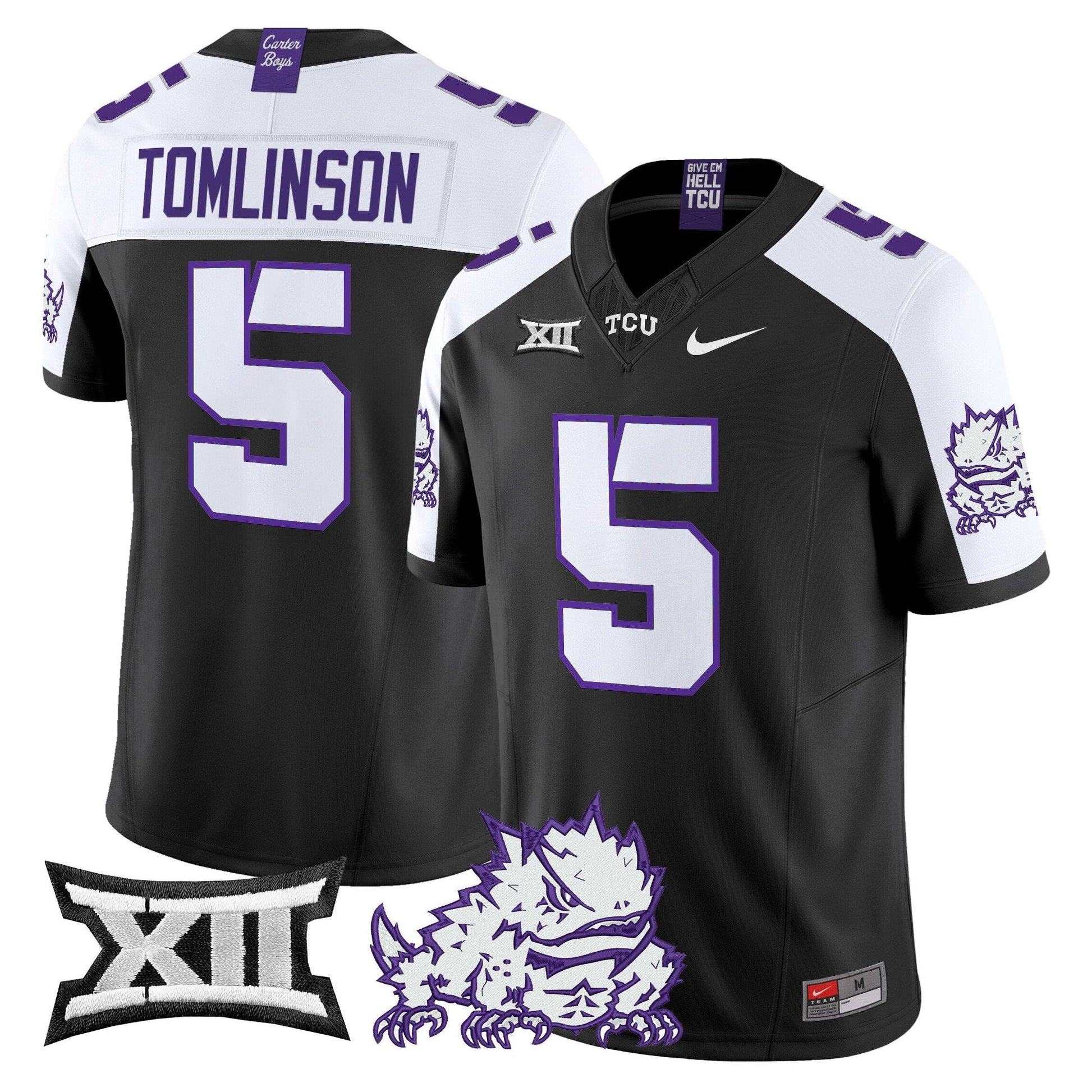 Men's TCU Horned Frogs 2025 Vapor Limited Jersey - All stitched