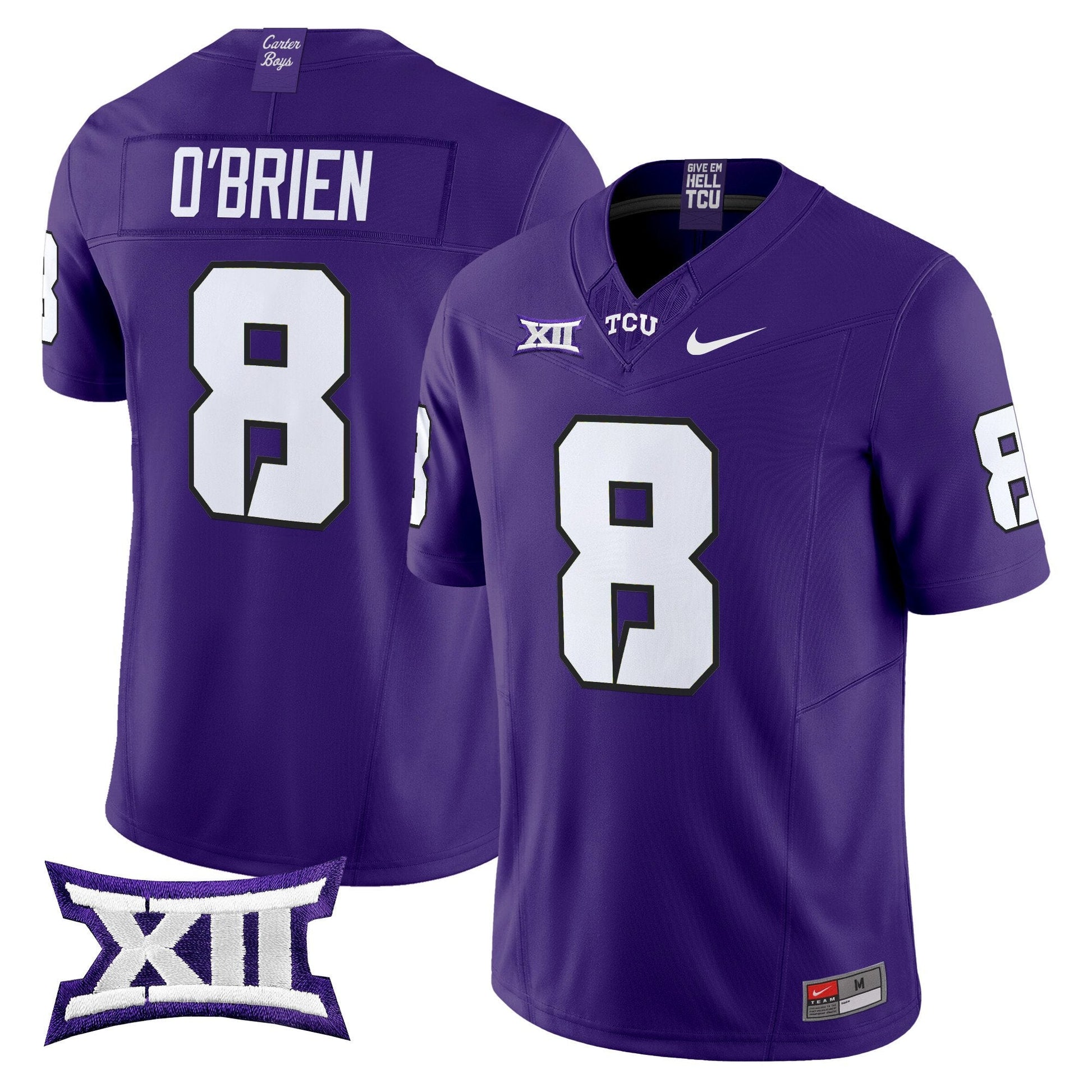 Men's TCU Horned Frogs 2025 Vapor Limited Jersey - All stitched
