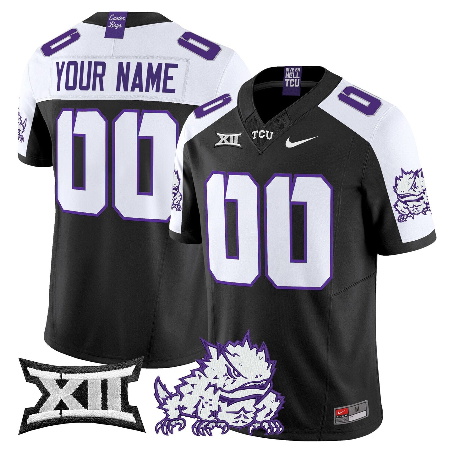 TCU Horned Frogs 2025 Vapor Limited Custom Jersey - All stitched