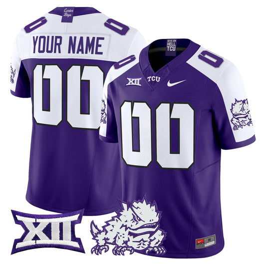 TCU Horned Frogs 2025 Vapor Limited Custom Jersey - All stitched