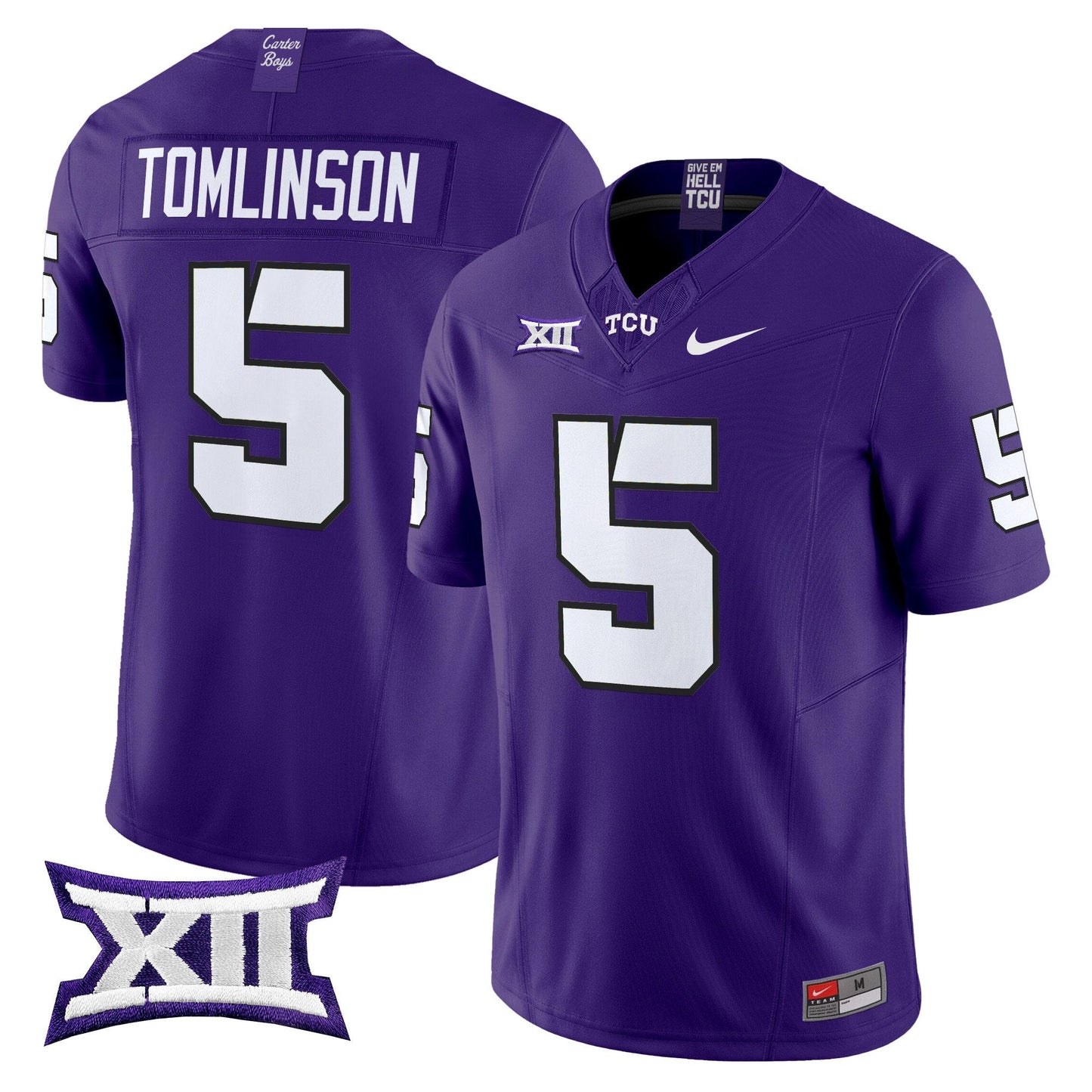 Men's TCU Horned Frogs 2025 Vapor Limited Jersey - All stitched