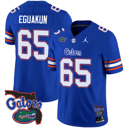 Florida Gators 2023 Vapor Limited Jersey - Florida Map - All Stitched