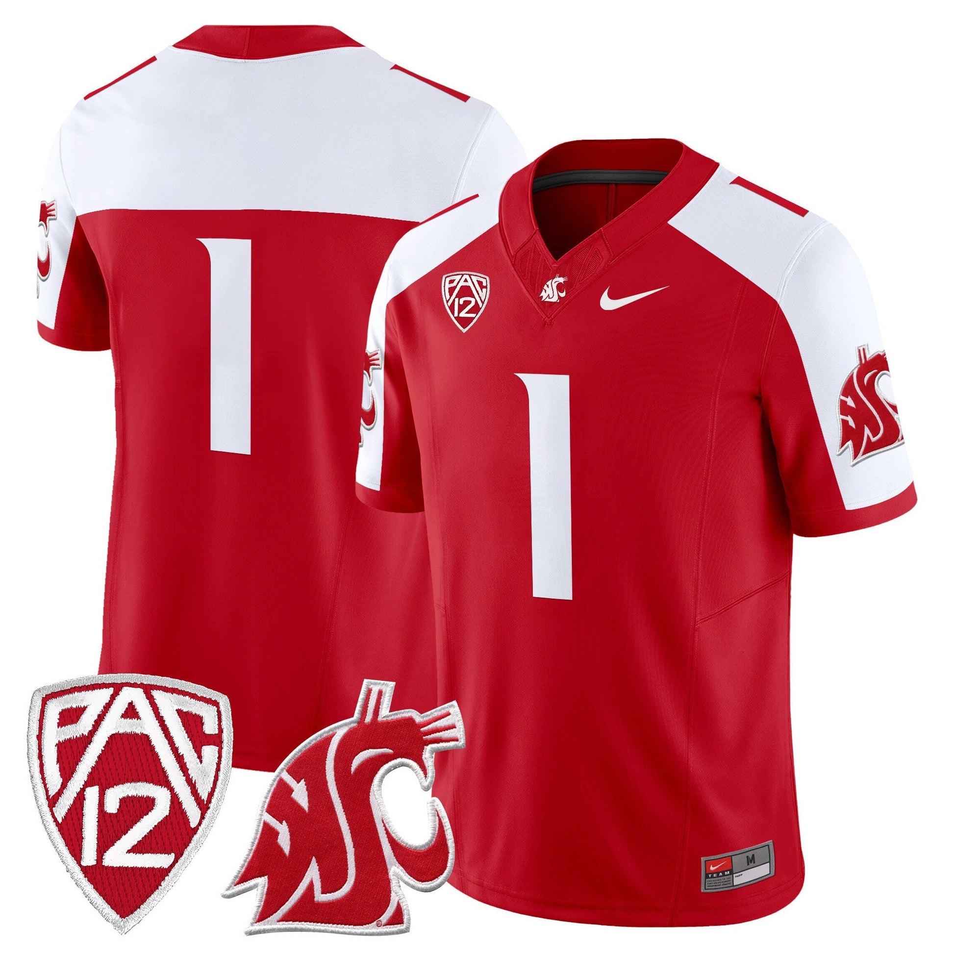 Men's Washington State Cougars 2025 Vapor Limited Jersey - All Stitched