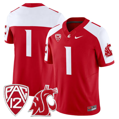 Men's Washington State Cougars 2025 Vapor Limited Jersey - All Stitched