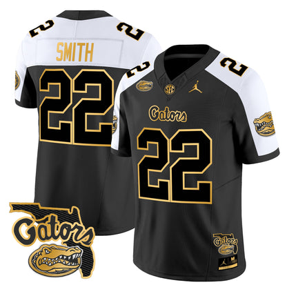 Florida Gators 2024 Florida Patch Gold Vapor Limited Jersey - All Stitched