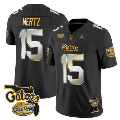 Florida Gators 2024 Florida Patch Gold Vapor Limited Jersey - All Stitched