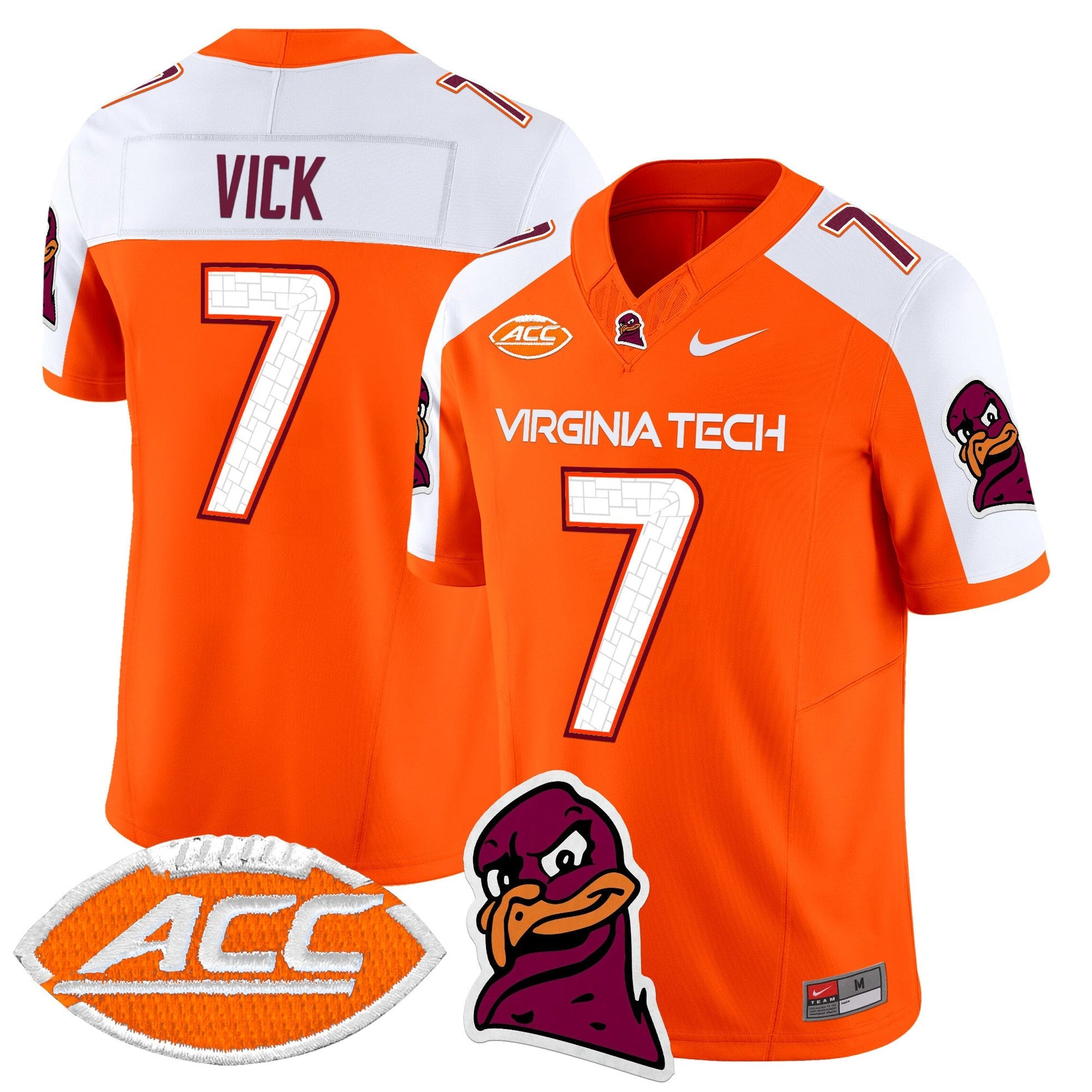 Men's Virginia Tech Hokies 2025 Vapor Limited Jersey - All Stitched