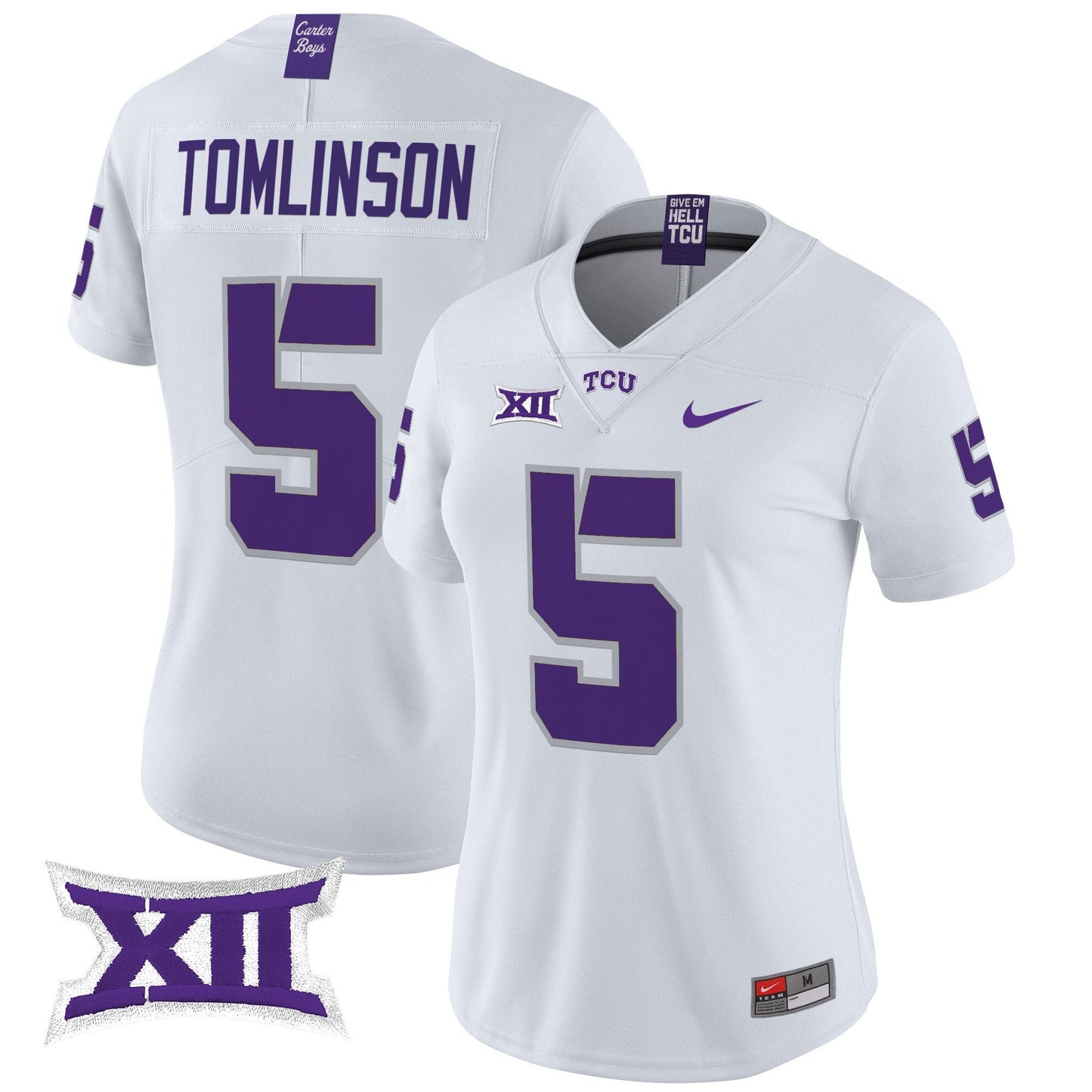 Women's TCU Horned Frogs 2024 Vapor Limited Jersey - All stitched