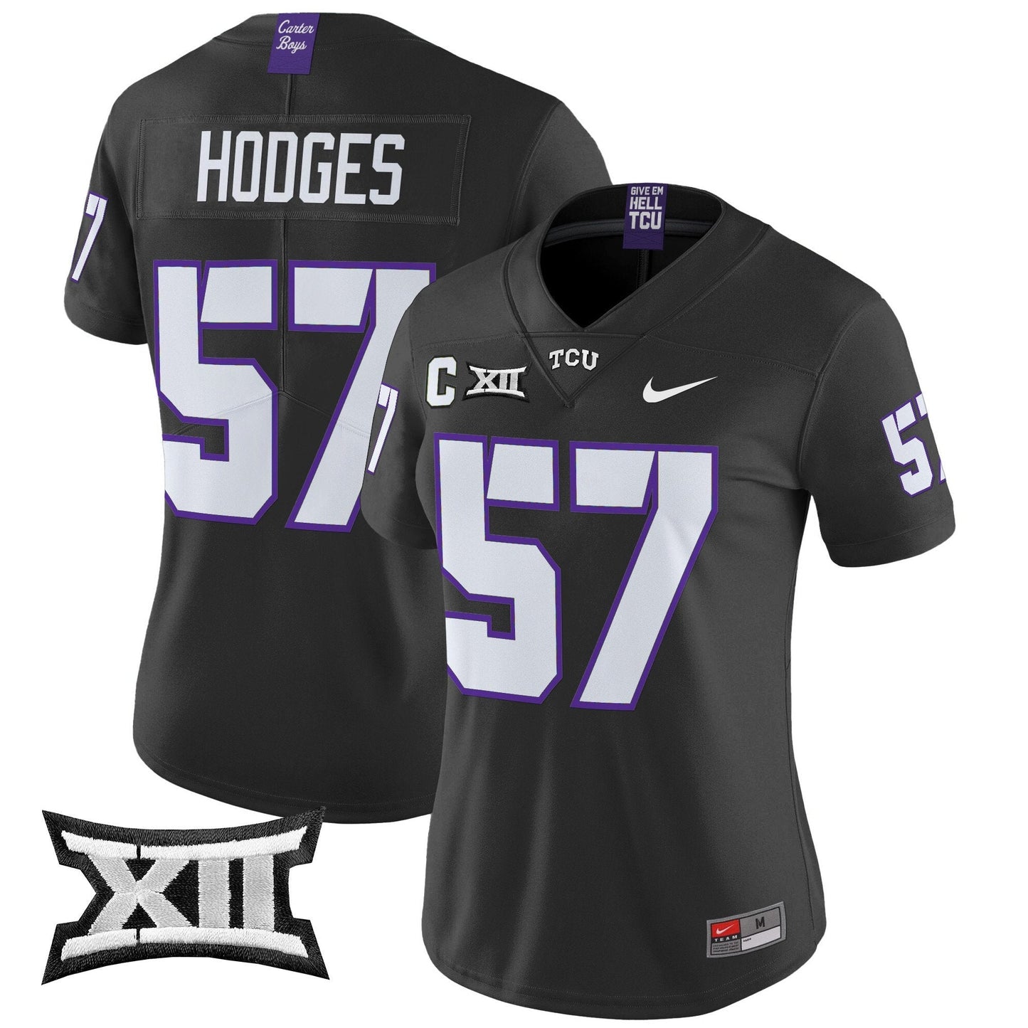 Women's TCU Horned Frogs 2024 Vapor Limited Jersey - All stitched
