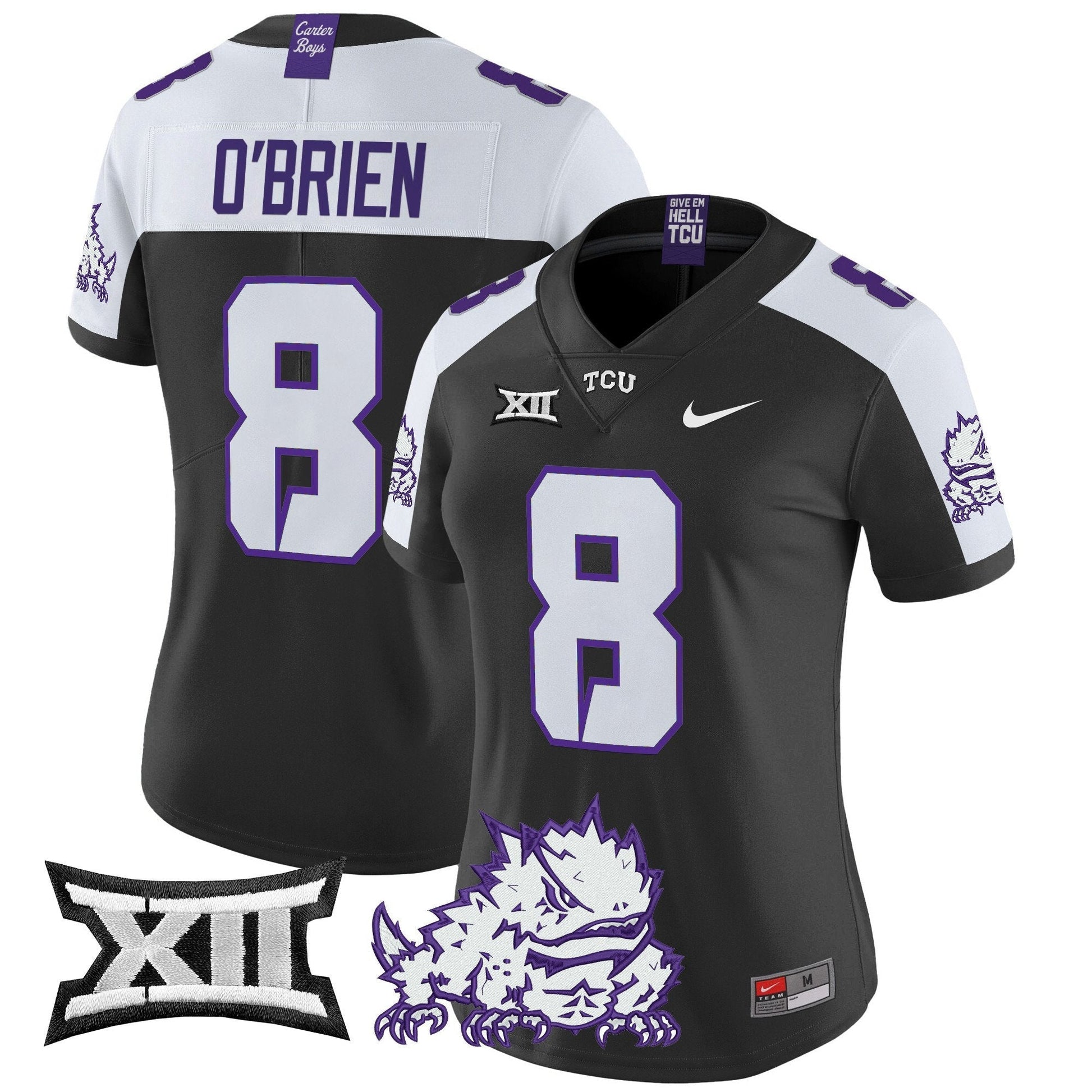 Women's TCU Horned Frogs 2024 Vapor Limited Jersey - All stitched