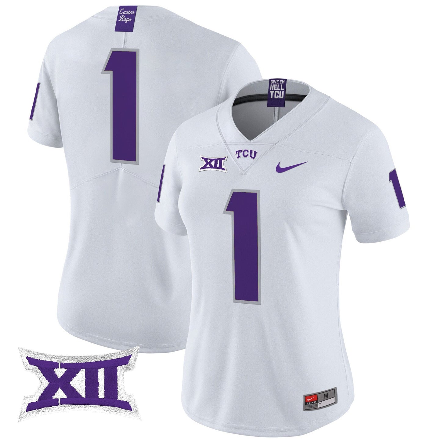 Women's TCU Horned Frogs 2024 Vapor Limited Jersey - All stitched