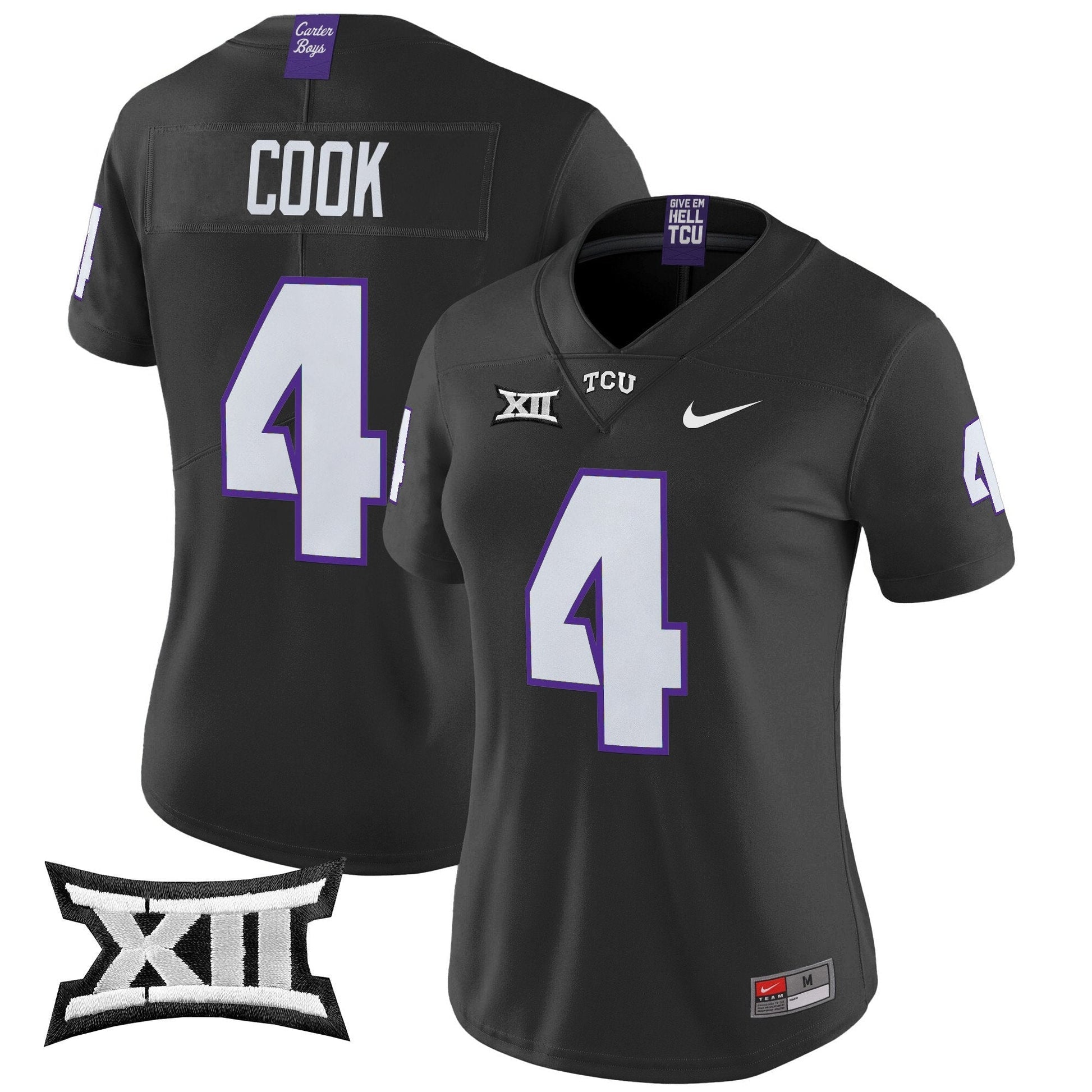 Women's TCU Horned Frogs 2024 Vapor Limited Jersey - All stitched