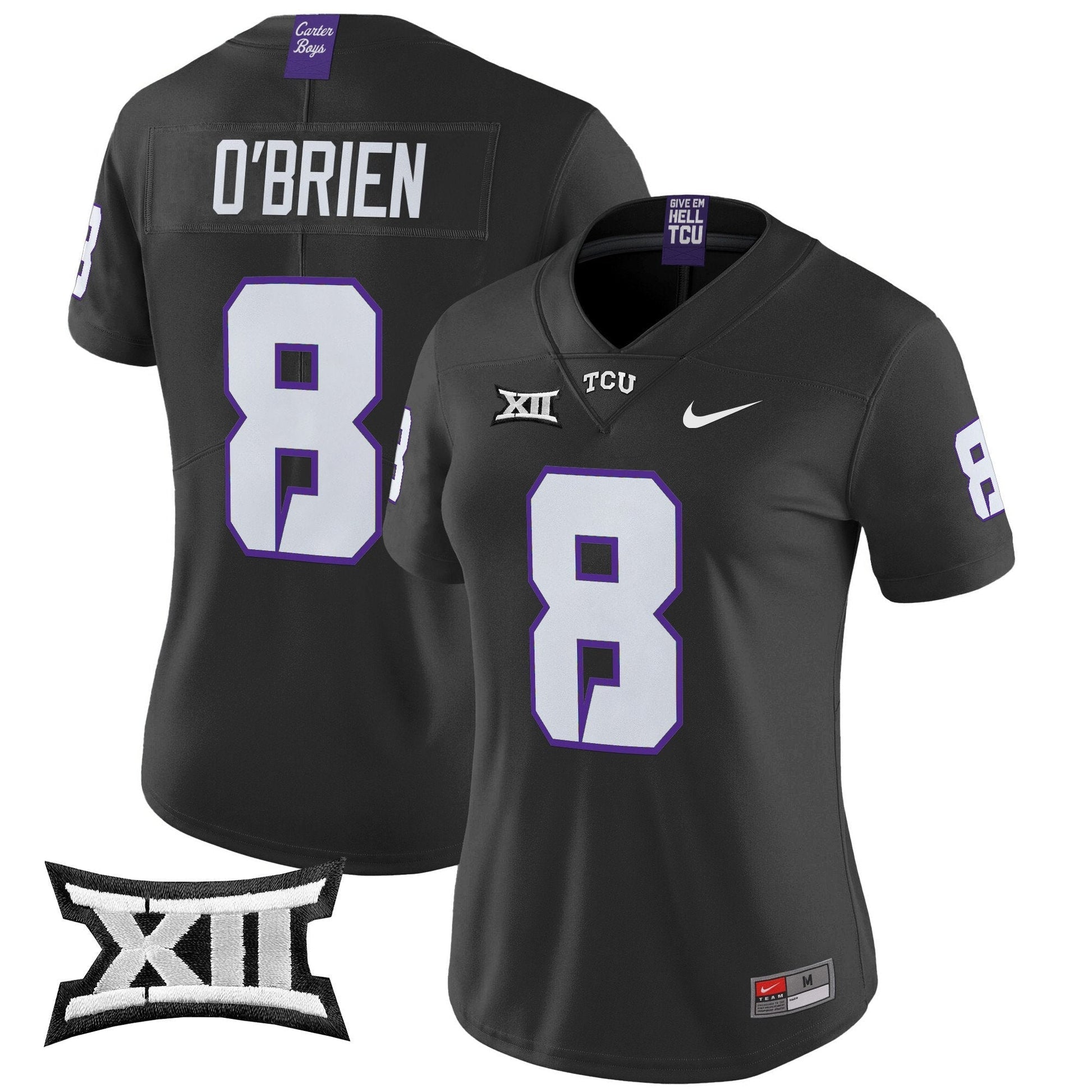 Women's TCU Horned Frogs 2024 Vapor Limited Jersey - All stitched