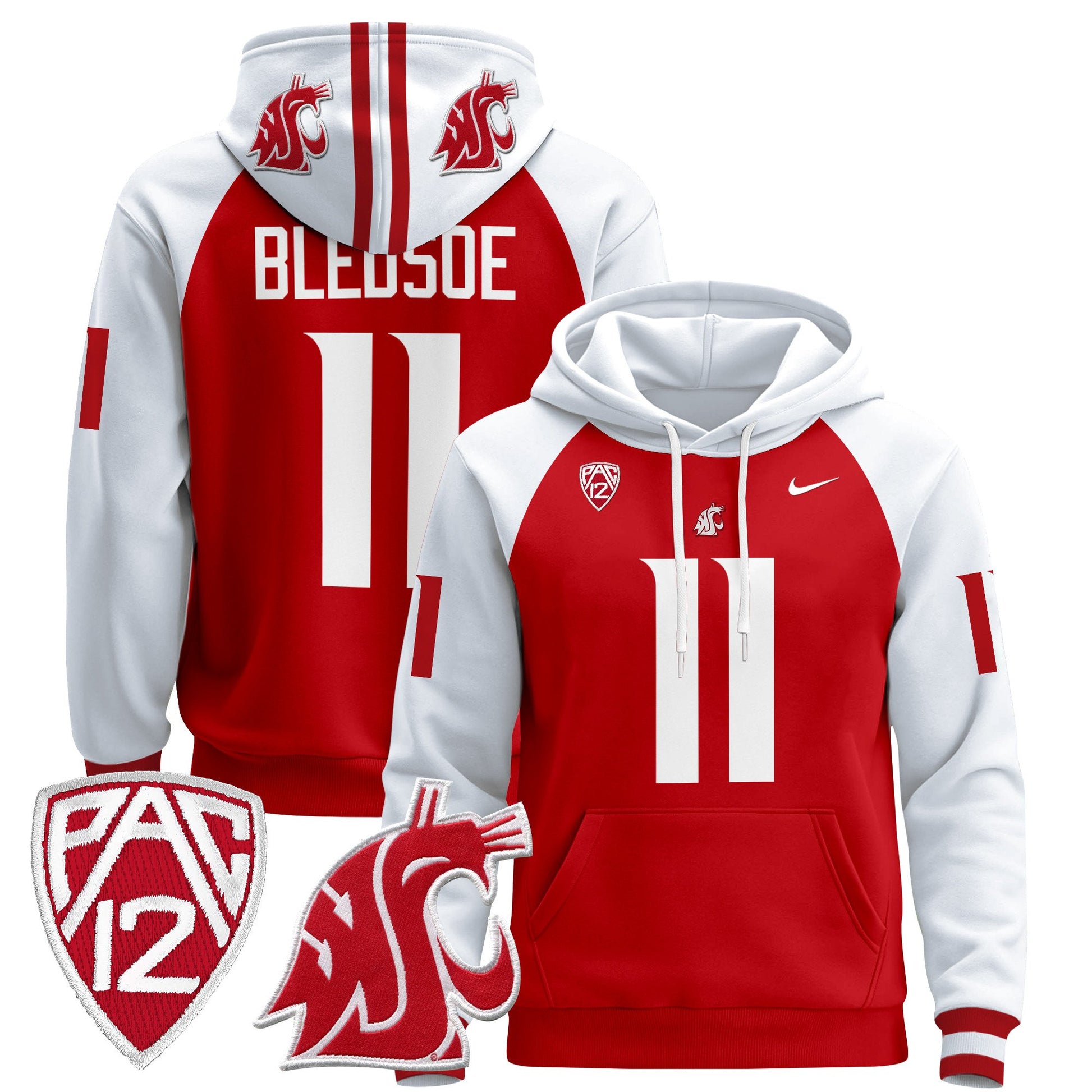 Men's Washington State Cougars 2024 Pullover Hoodie - All Stitched