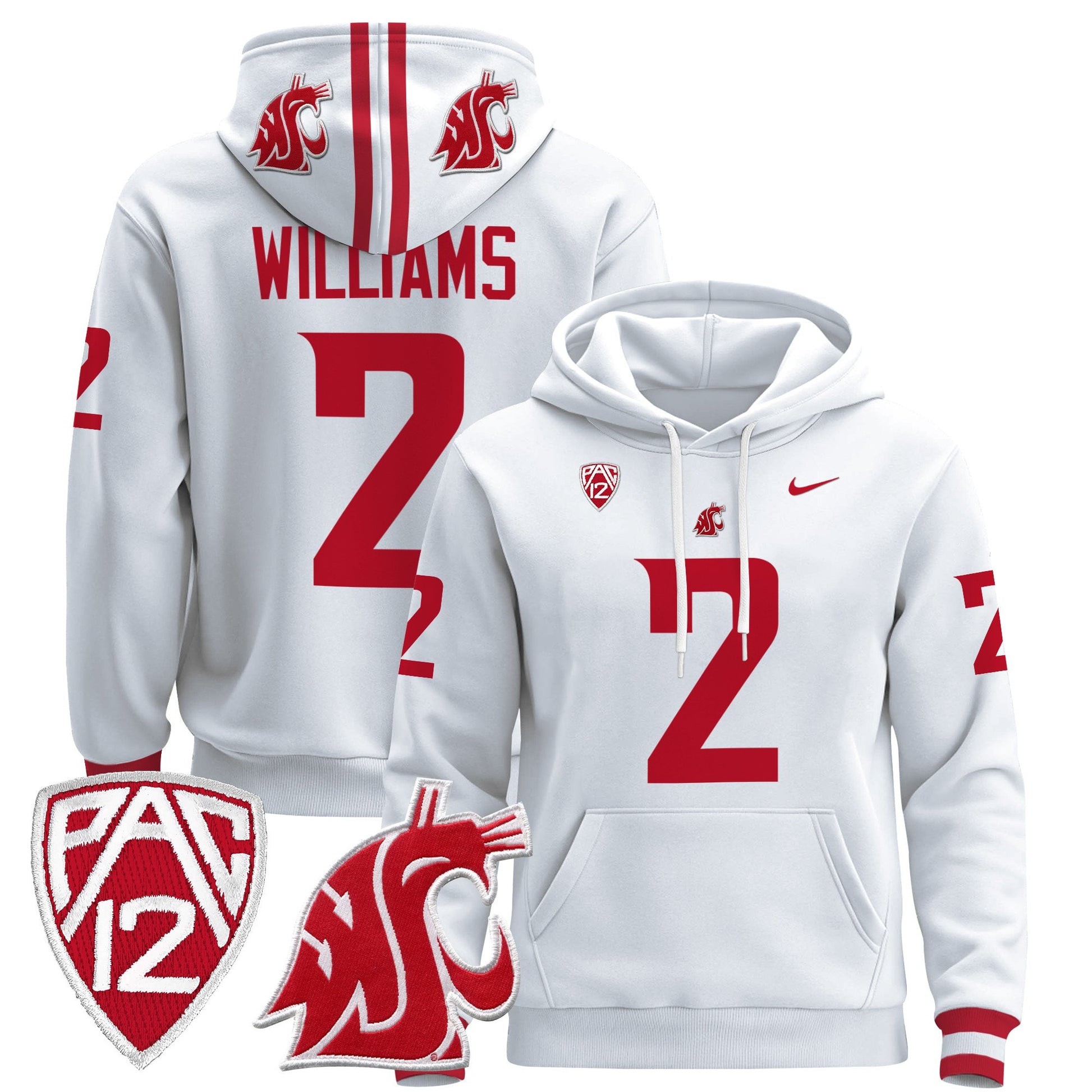 Men's Washington State Cougars 2024 Pullover Hoodie - All Stitched