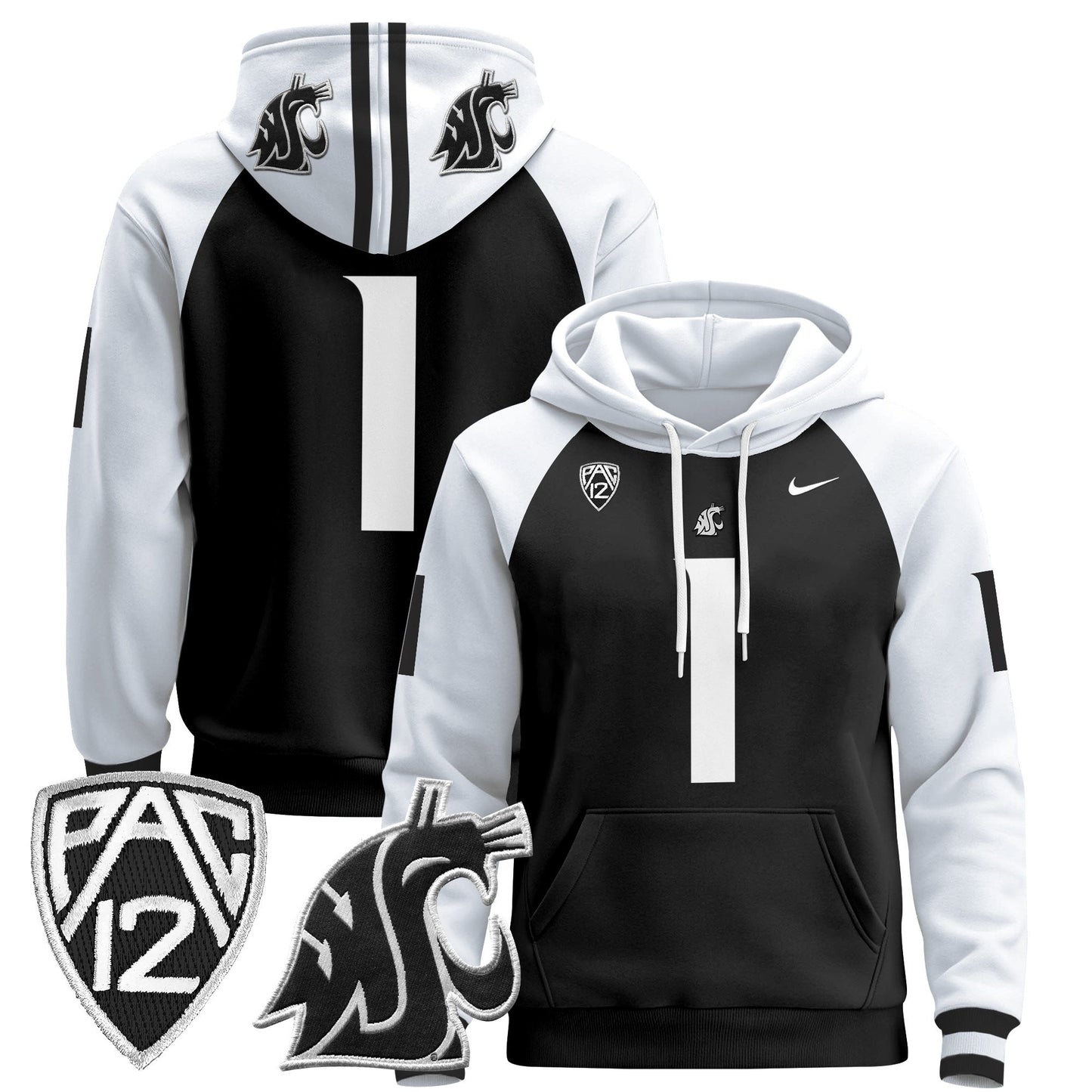 Men's Washington State Cougars 2024 Pullover Hoodie - All Stitched