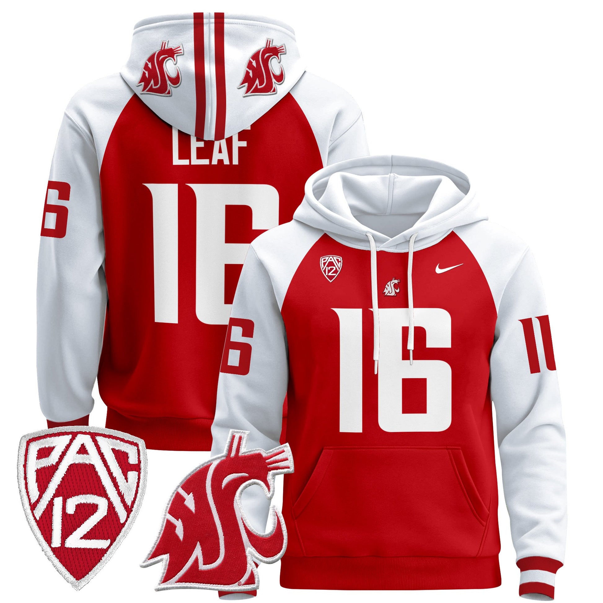 Men's Washington State Cougars 2024 Pullover Hoodie - All Stitched
