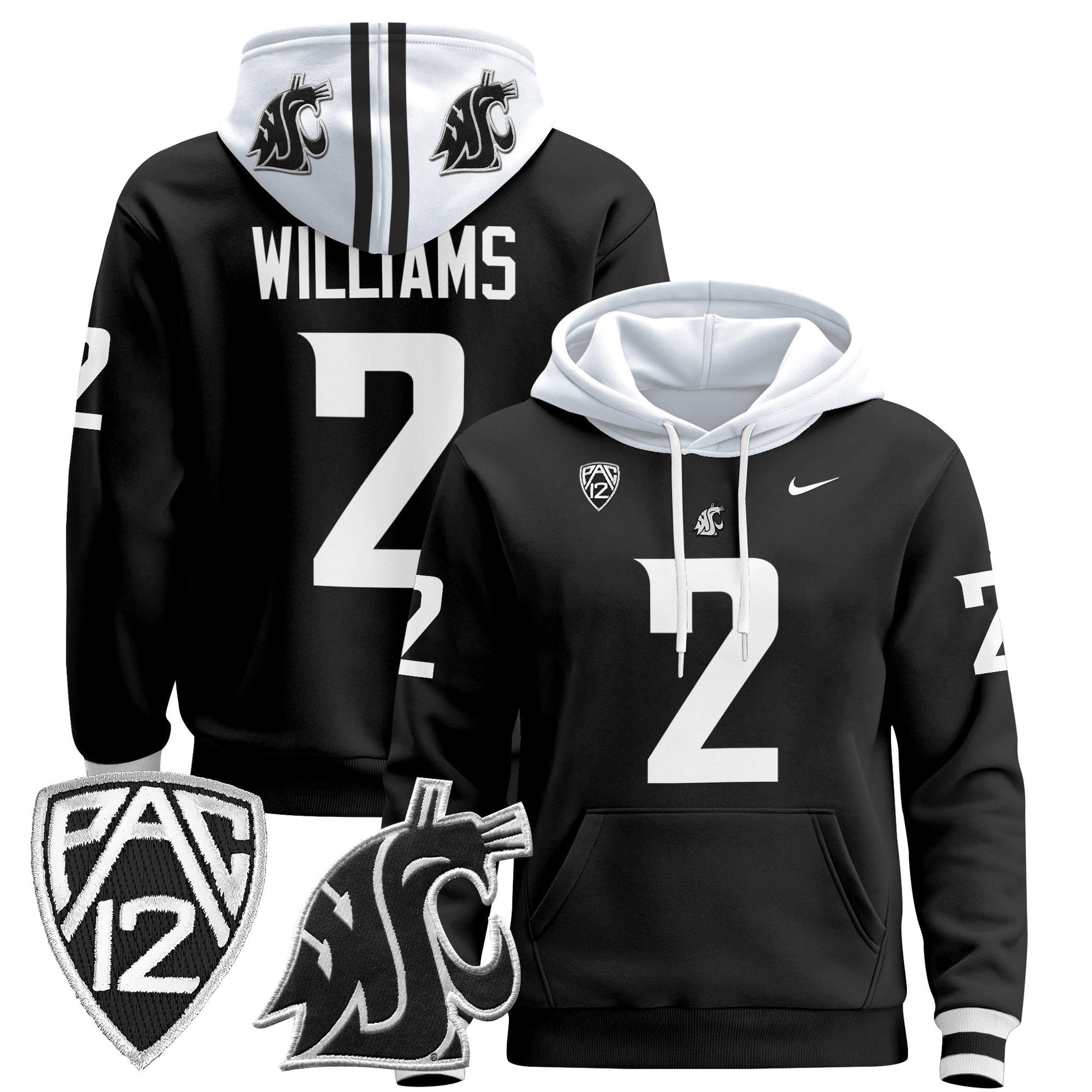 Men's Washington State Cougars 2024 Pullover Hoodie - All Stitched
