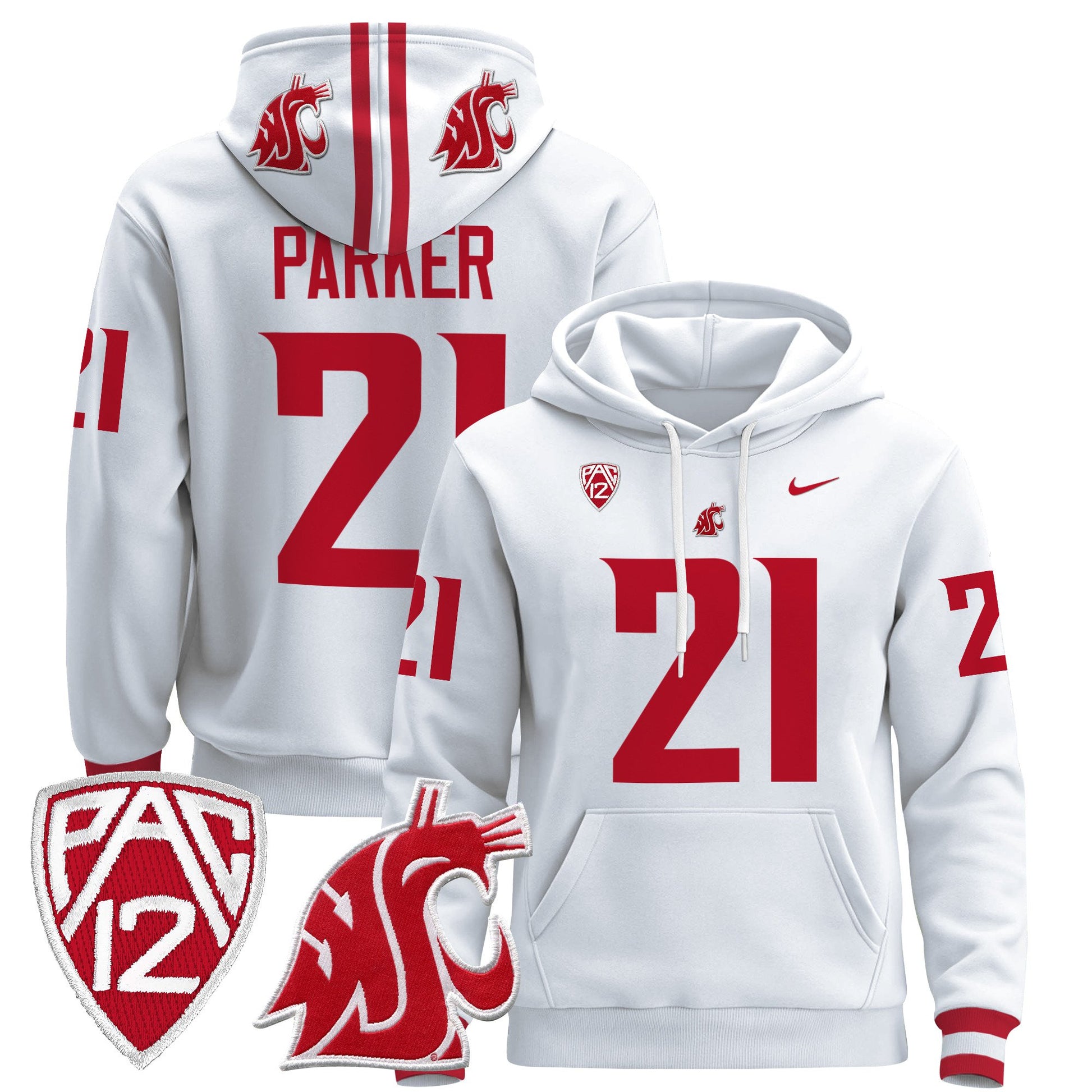 Men's Washington State Cougars 2024 Pullover Hoodie - All Stitched