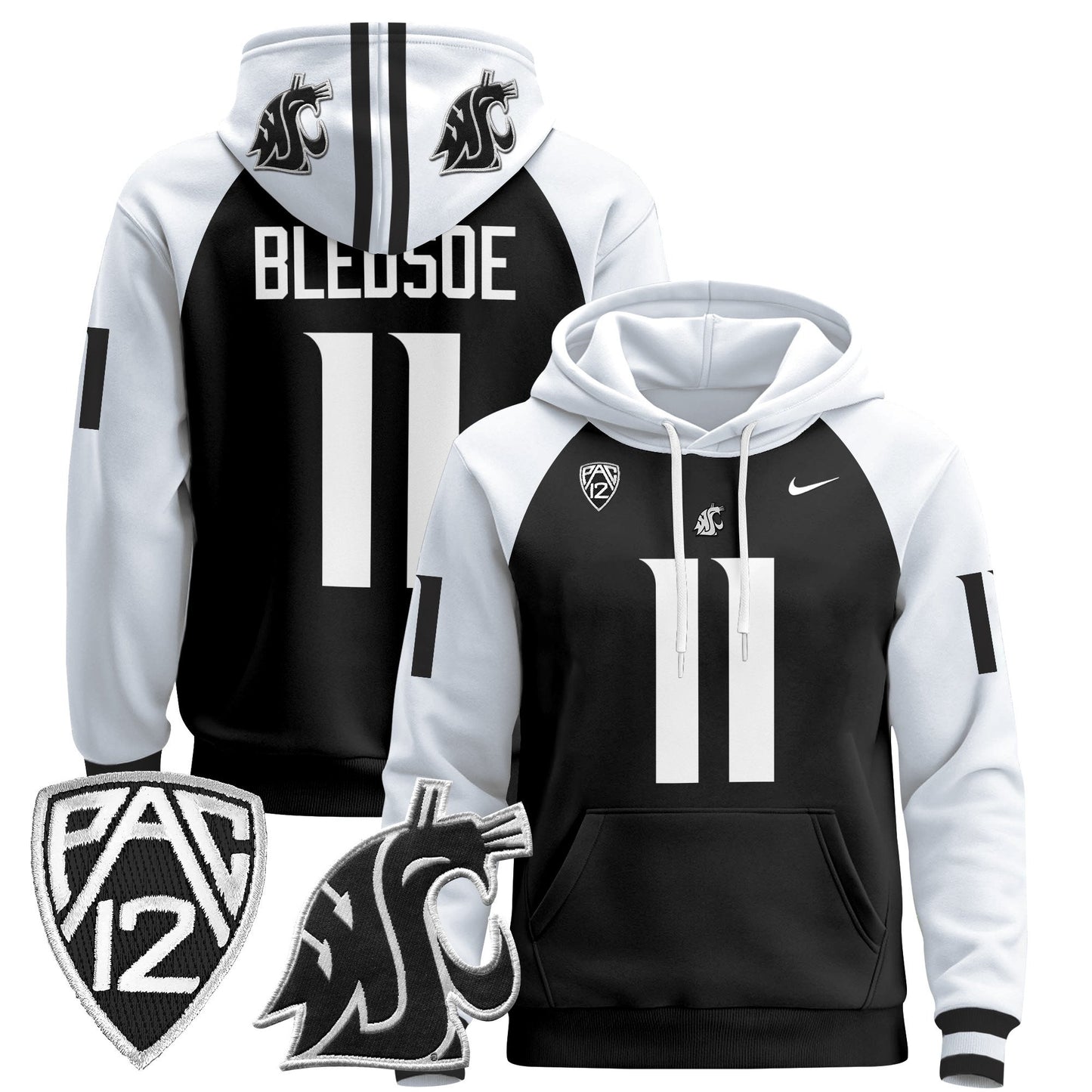 Men's Washington State Cougars 2024 Pullover Hoodie - All Stitched