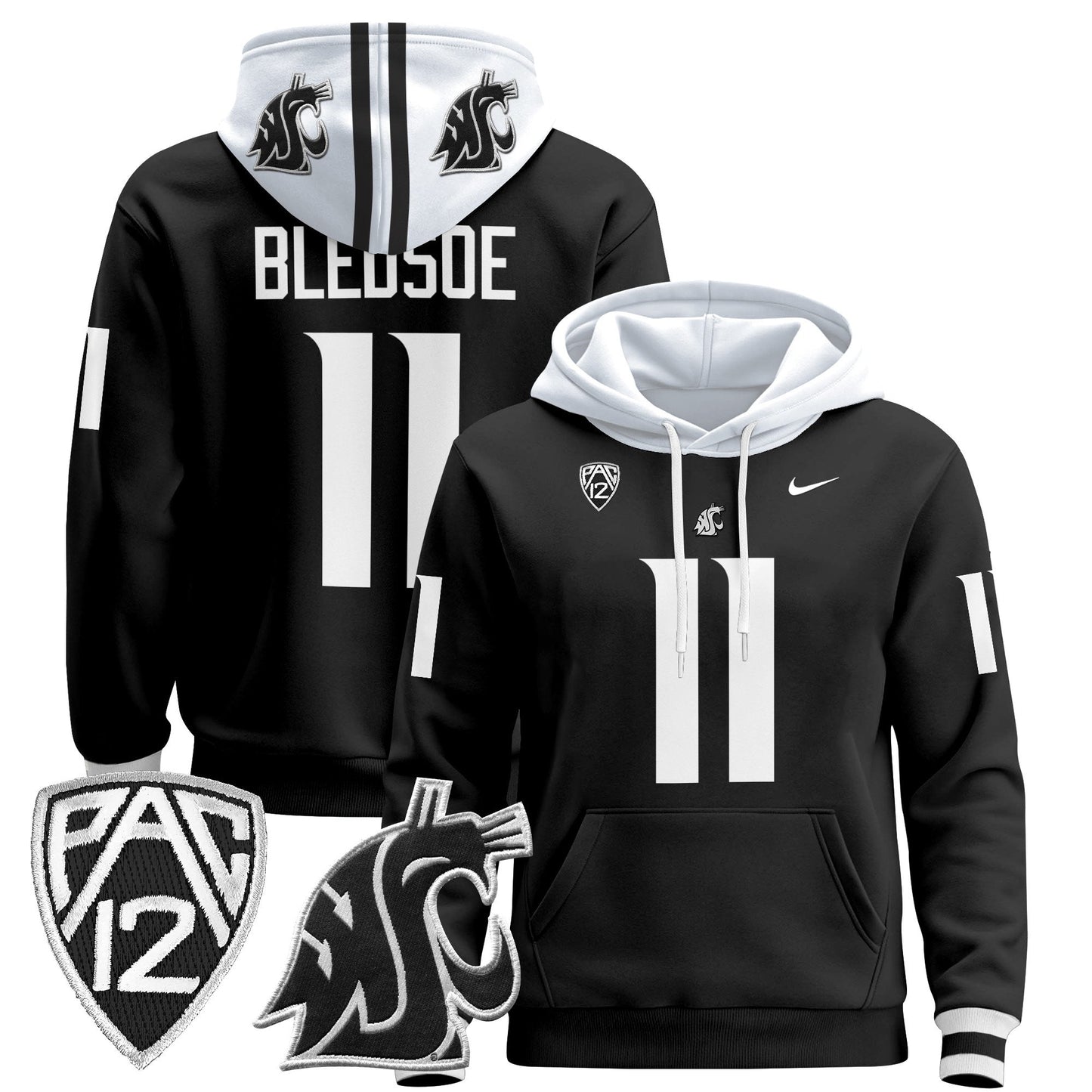 Men's Washington State Cougars 2024 Pullover Hoodie - All Stitched