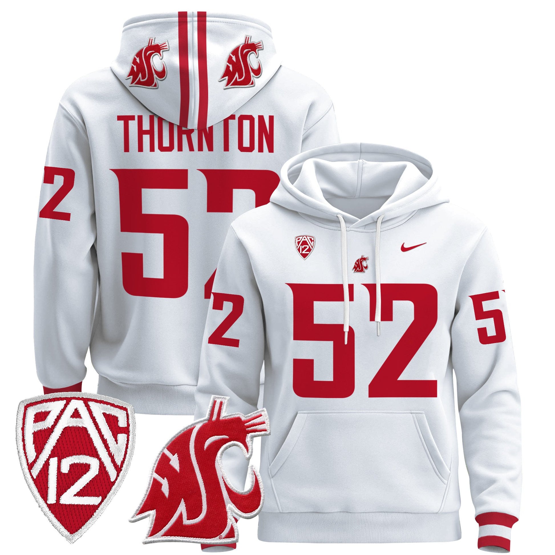 Men's Washington State Cougars 2024 Pullover Hoodie - All Stitched