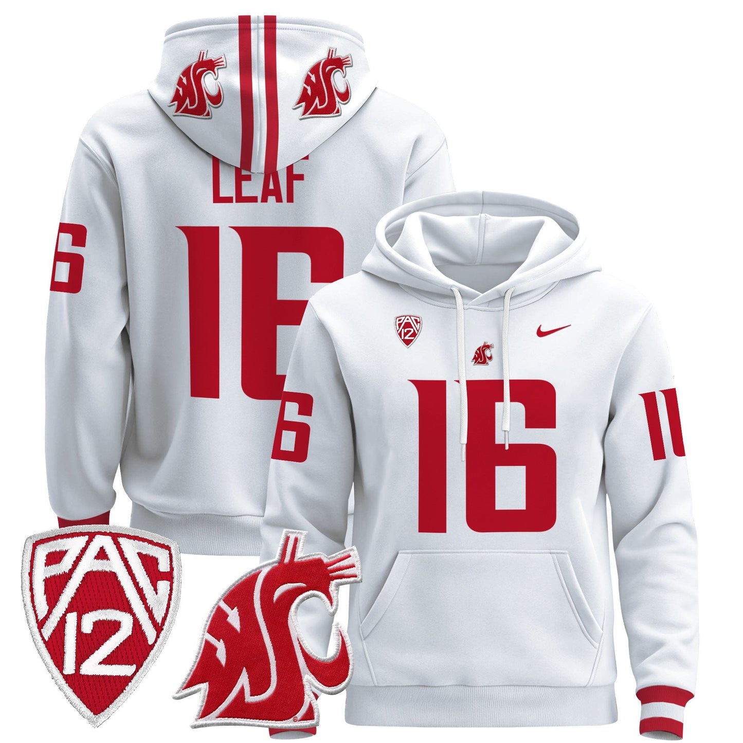 Men's Washington State Cougars 2024 Pullover Hoodie - All Stitched