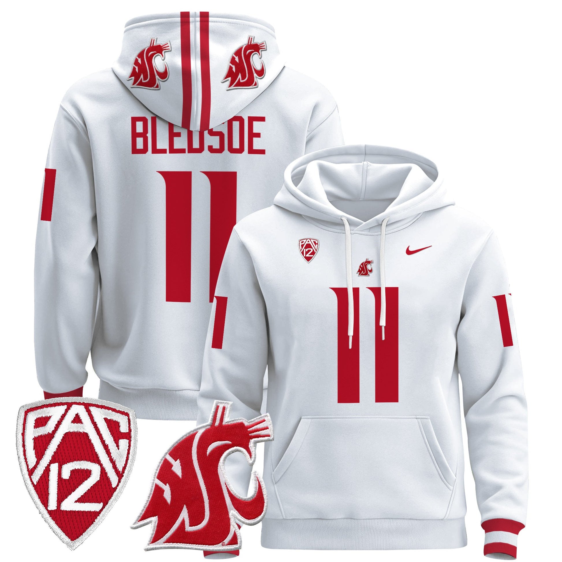 Men's Washington State Cougars 2024 Pullover Hoodie - All Stitched