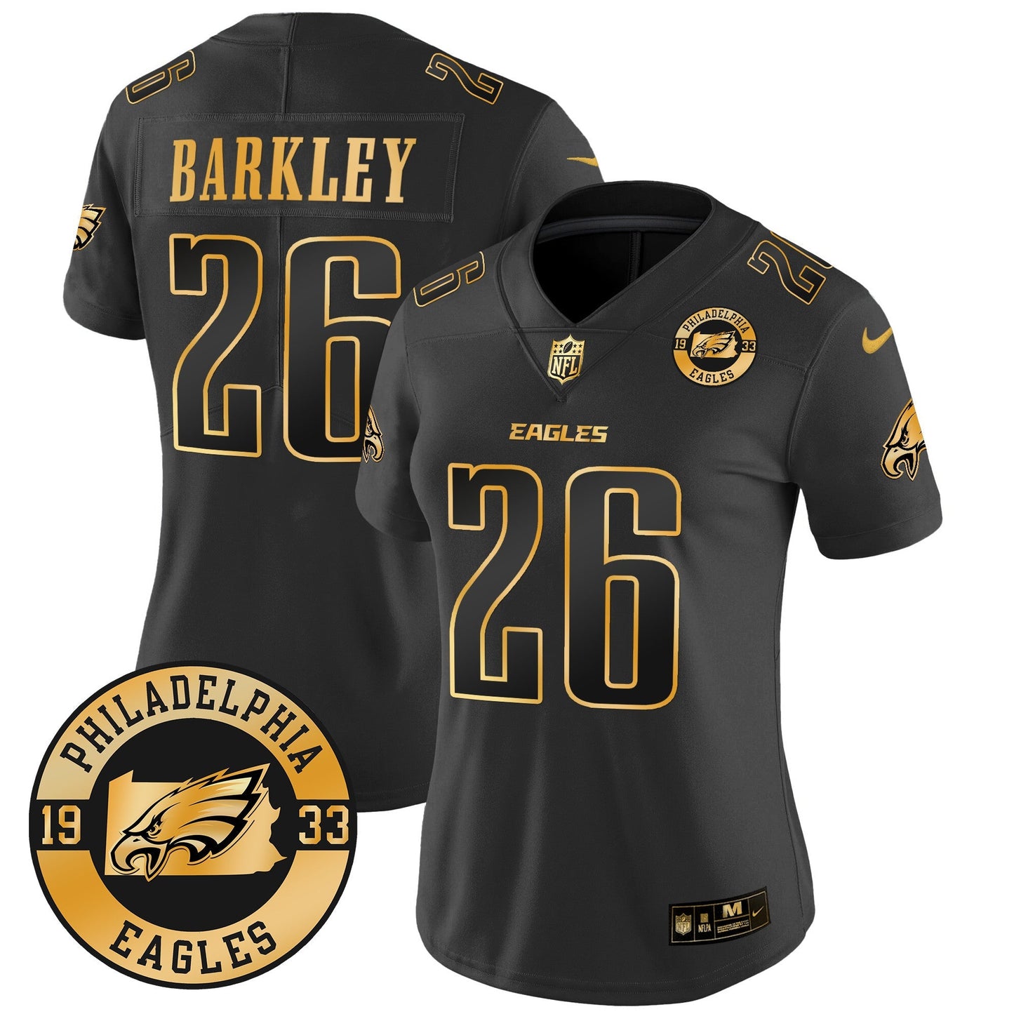 WoEagles 2024 Gold Vapor Limited Jersey - Est. 1933 Patch - All Stitched