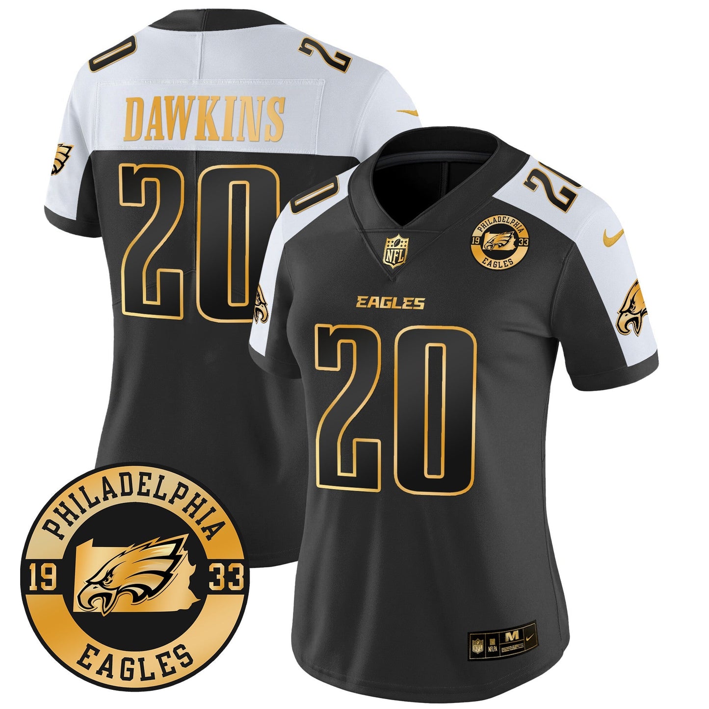 WoEagles 2024 Gold Vapor Limited Jersey - Est. 1933 Patch - All Stitched