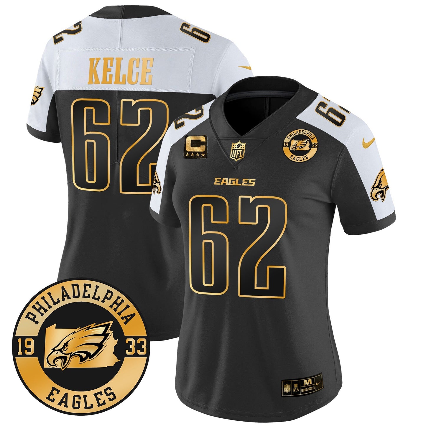WoEagles 2024 Gold Vapor Limited Jersey - Est. 1933 Patch - All Stitched