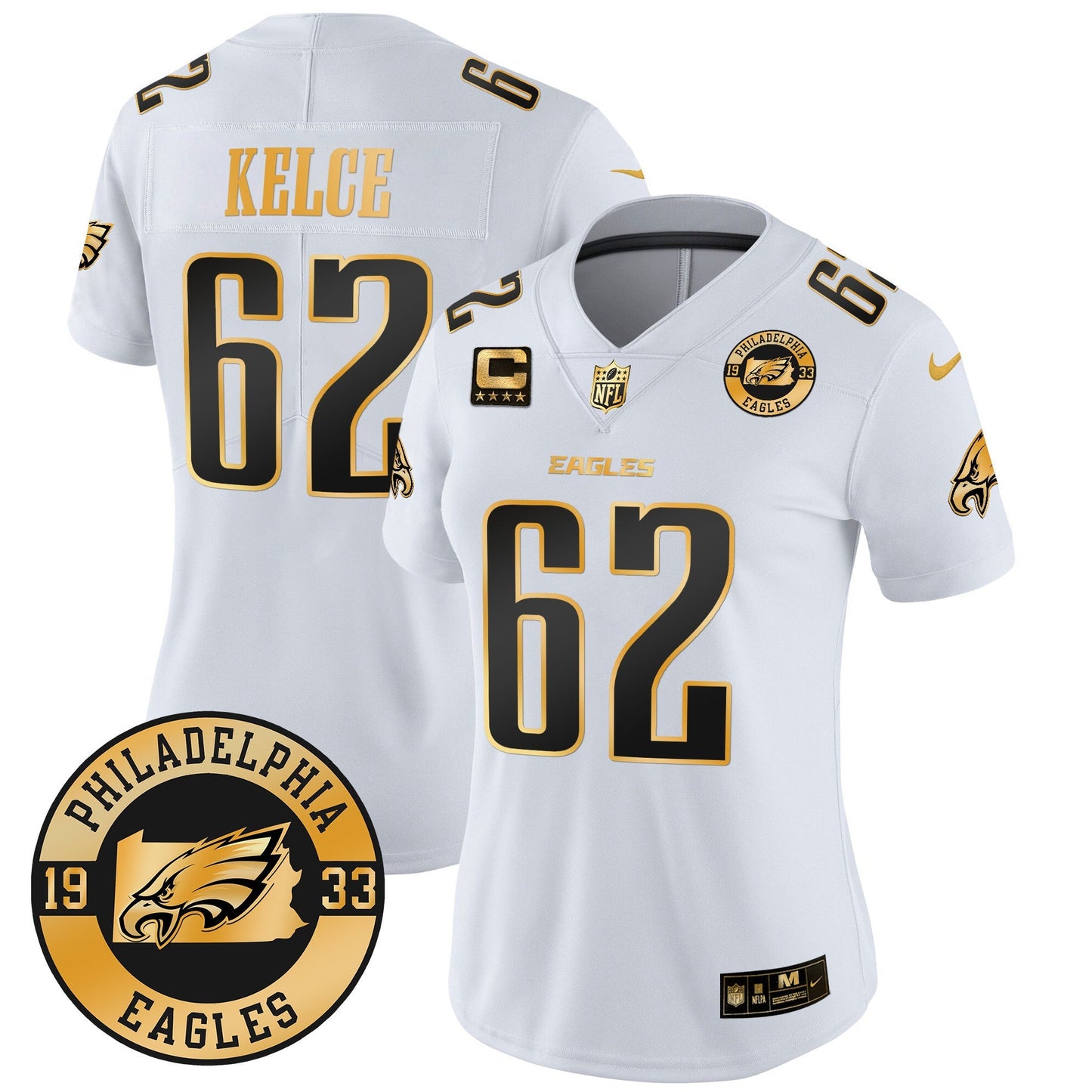 WoEagles 2024 Gold Vapor Limited Jersey - Est. 1933 Patch - All Stitched