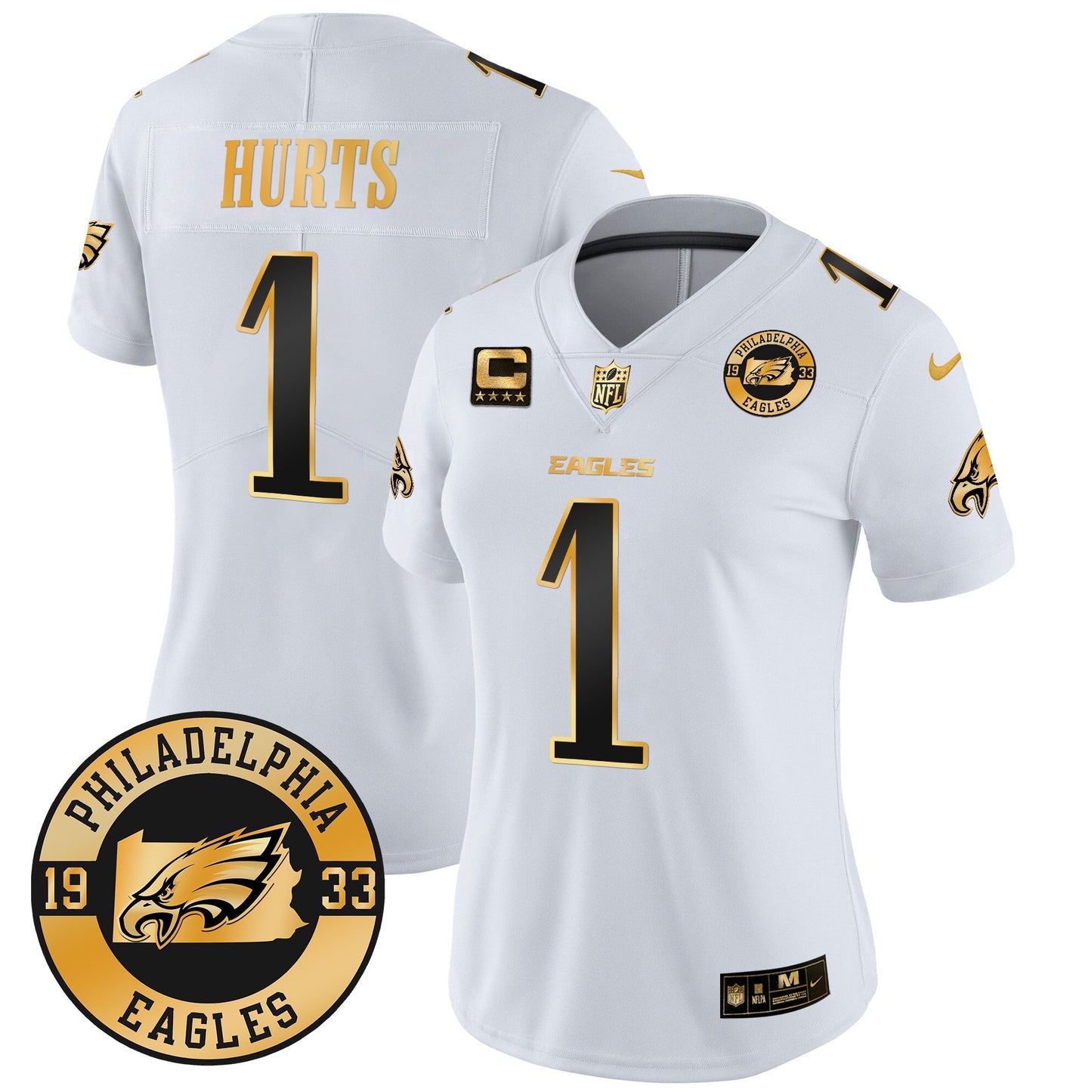 WoEagles 2024 Gold Vapor Limited Jersey - Est. 1933 Patch - All Stitched