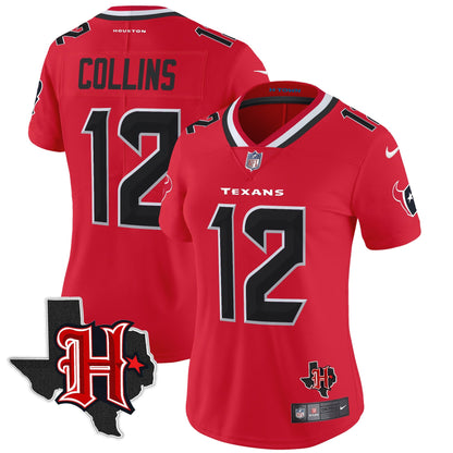 Women's HOU 2024 Texas Patch Vapor Limited Jersey V5 - All Stitched